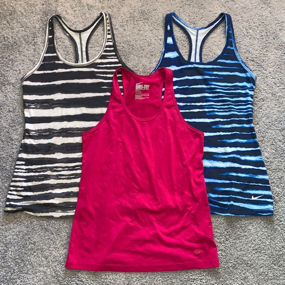Nike Tops - ✨HP✨ THREE Nike Dri-Fit Tanks